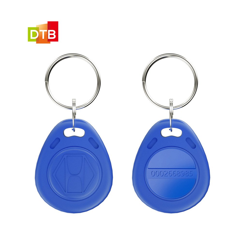 Inventory replicable ID/IC Rfid Keychain ABS smart key fob tag Hotel Access Control 125khz TK4100 / T5577 hotel key cards
