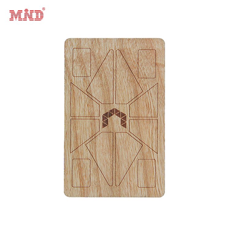 Free sample 100% Recyclable NFC wood Cards Smart Rfid wooden card