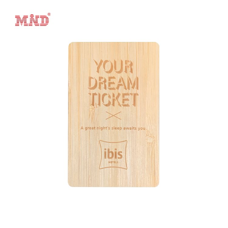 Free sample 100% Recyclable NFC wood Cards Smart Rfid wooden card