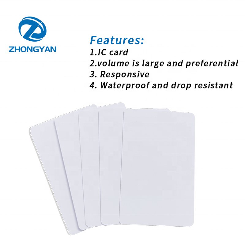 High Quality Contactless 13.56Mhz PVC Blank Card Door Access Control RFID Smart NFC Card