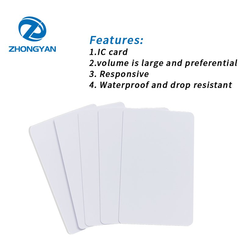 High Quality Contactless 13.56Mhz PVC Blank Card Door Access Control RFID Smart NFC Card