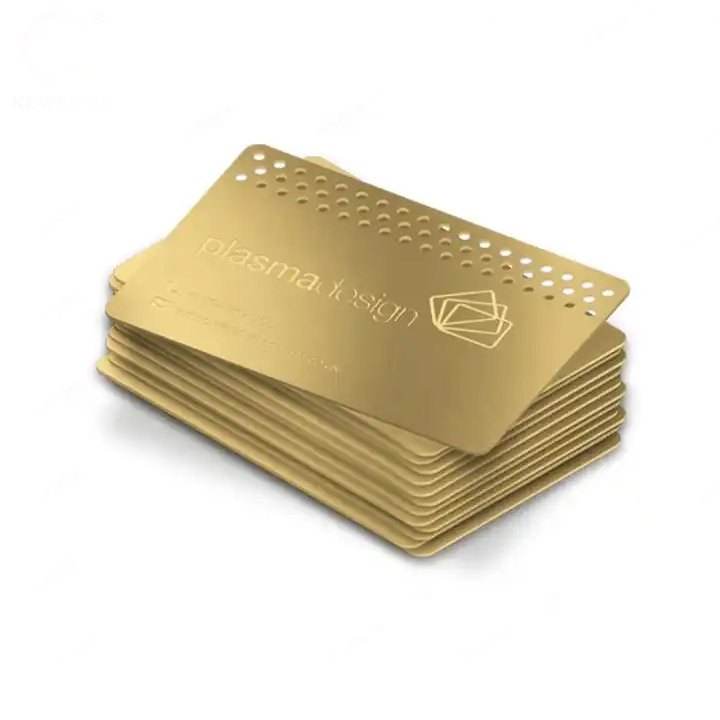 Contactless NFC Mirror Gold Metal Business Cards Customized Matte Metal NFC Card With 213 215 216 Chip
