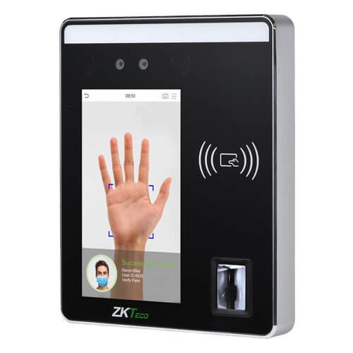 network biometrics access control palm print reader terminal face recognition time attendance with fingerprint card password