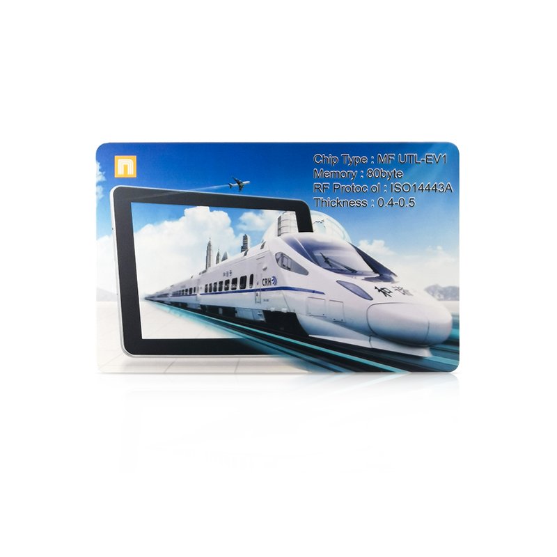 Customized design printing RFID paper ticket smart card for city bus metro management