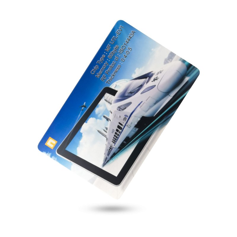 Customized design printing RFID paper ticket smart card for city bus metro management
