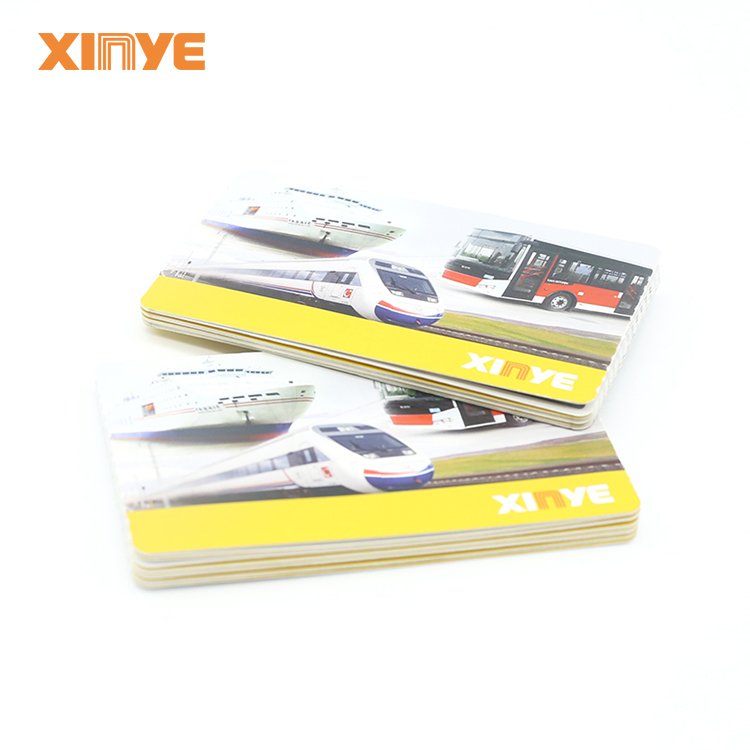 Customized design printing RFID paper ticket smart card for city bus metro management