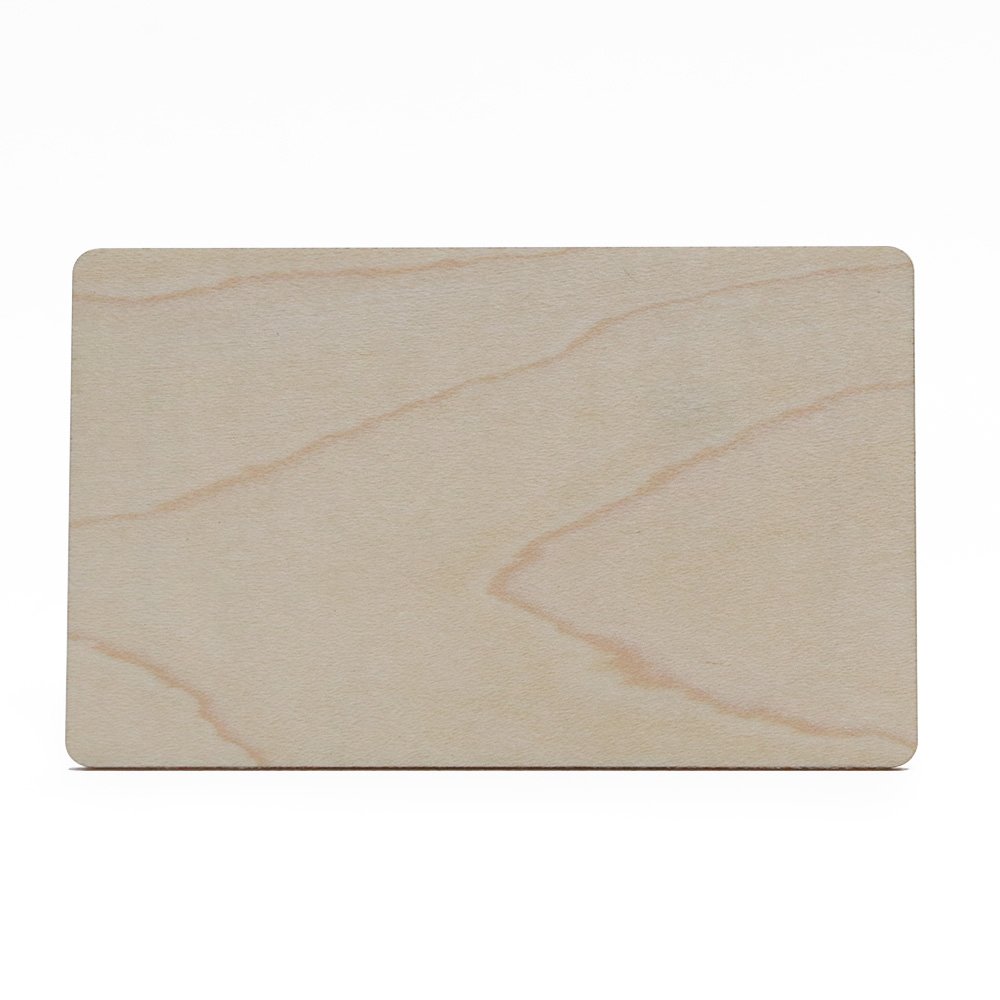 Eco friendly Bamboo Cherry Blank Wood Rfid Business Card 13.56mhz Nfc213/216 chip waterproof Wooden Access Control Card