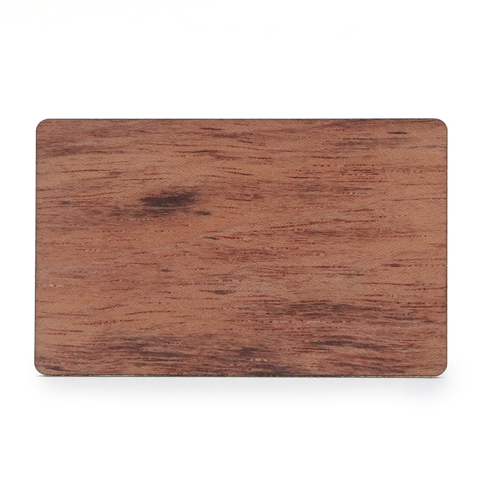 Eco friendly Bamboo Cherry Blank Wood Rfid Business Card 13.56mhz Nfc213/216 chip waterproof Wooden Access Control Card