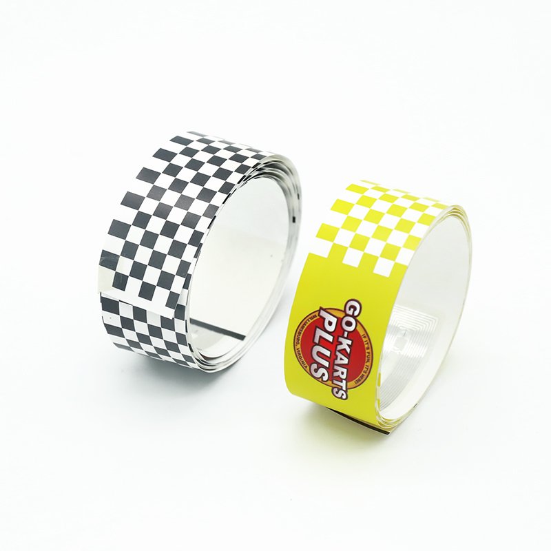 HF RFID custom design printing disposable wristband 13.56MHz RFID NFC paper wristbands for party event