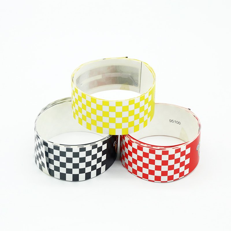 HF RFID custom design printing disposable wristband 13.56MHz RFID NFC paper wristbands for party event