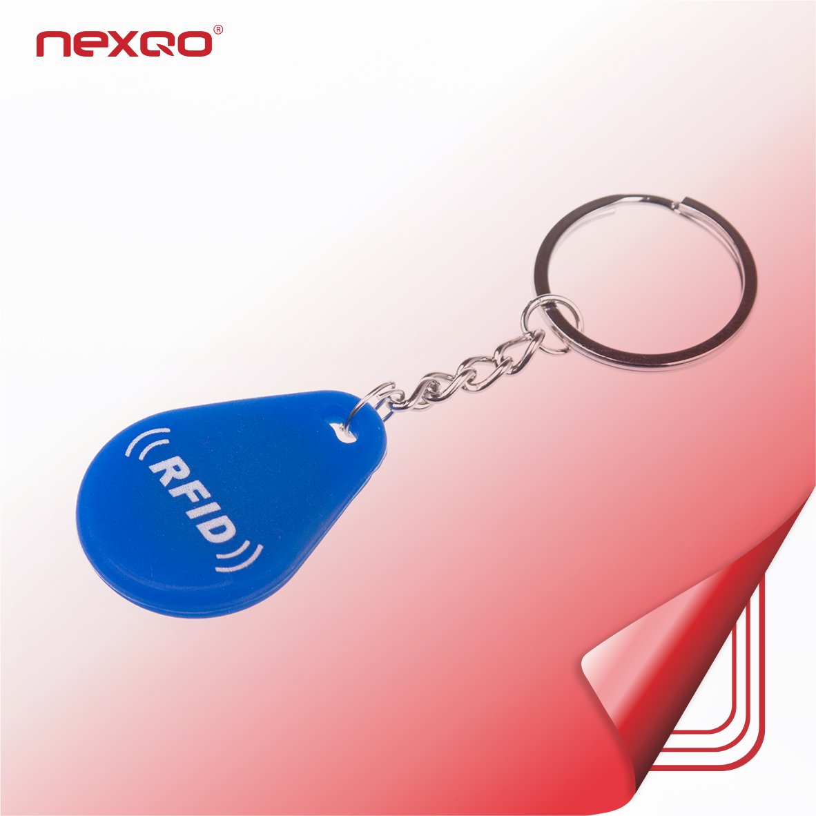 2024 Cheap RFID Tag 125KHz NFC Keychain Keyfob Rewritable RFID Key Card Proximity Key Fobs for Access Control System