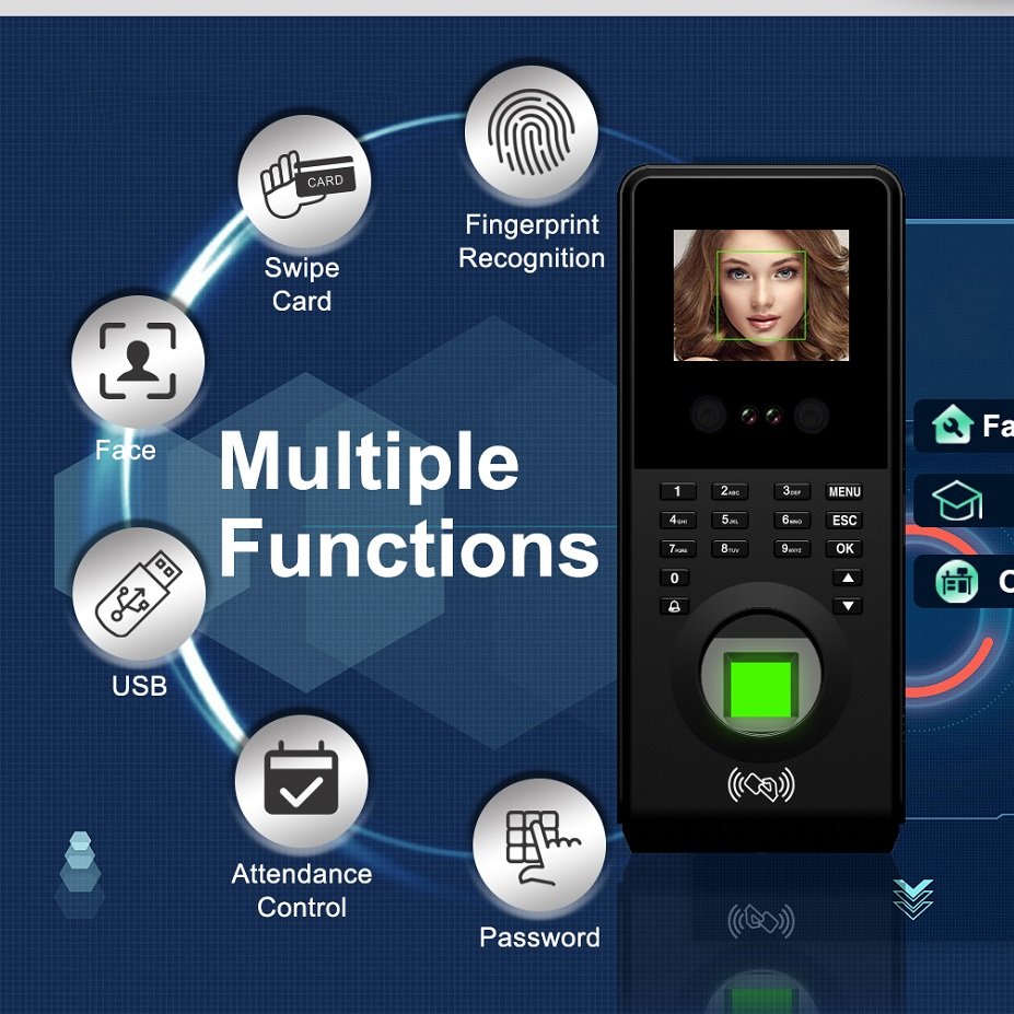 EBIO USB TCP Access Control System Web Attendance System Fingerprint Punch Card Keypad Wiegand RFID Security System