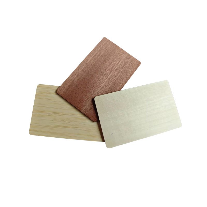 Custom Logo Printing 13.56MHZ RFID NFC Bamboo Wood NFC Card Wooden RFID Card