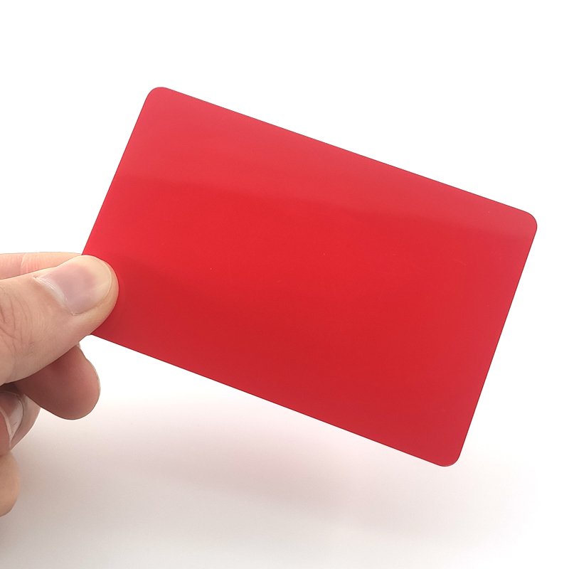 Personalized Custom Full Black Matte Finish Social Media RFID Smart PVC Digital NFC PVC Plastic Business Card