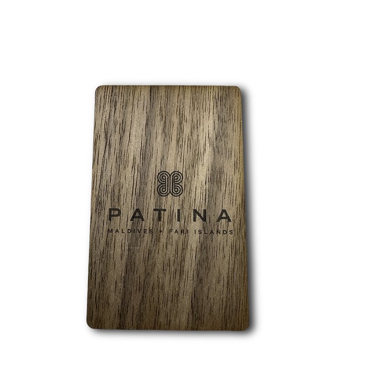 NTAG216 Rfid Wooden Card Hotel Keycard