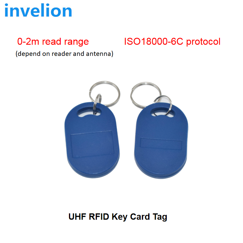 UHF RFID Keyfob Tag passive keychain 860-960MHz Alien H3 ABS passive ISO18000 6c for access control management