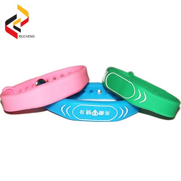 RFID Silicone NFC Memorial Wristband Bracelets RFID QR NFC Silicone Wristband