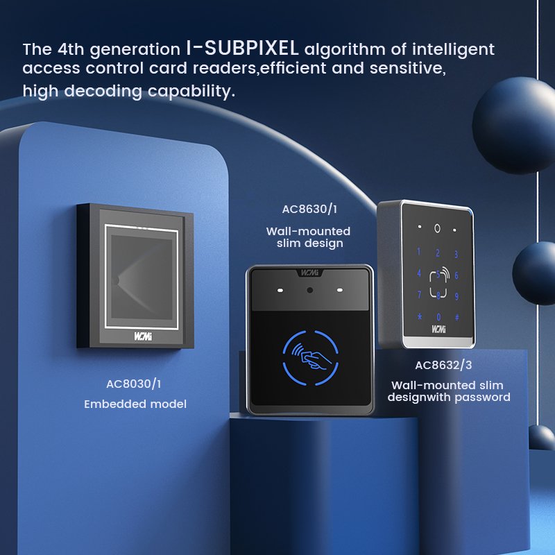 WCMI Keyless Entry Waterproof RFID Card AC8632 Password Remotely Doorbell Fingerprint Access Control