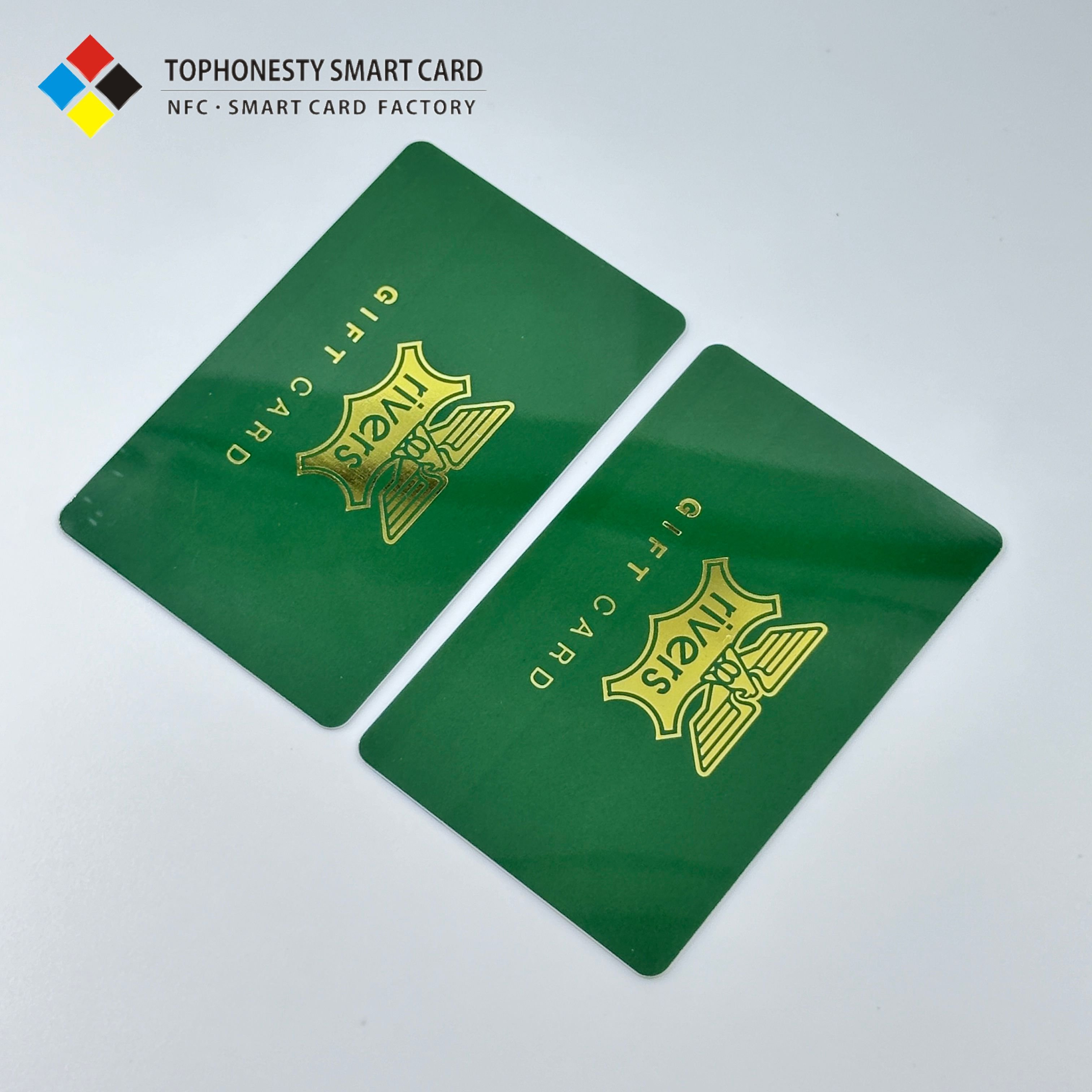 Factory Printable PETG PVC Smart Card with NFC RFID Communication Interface 13.56MHz Magnetic Stripe Credit Membership Hotel Use