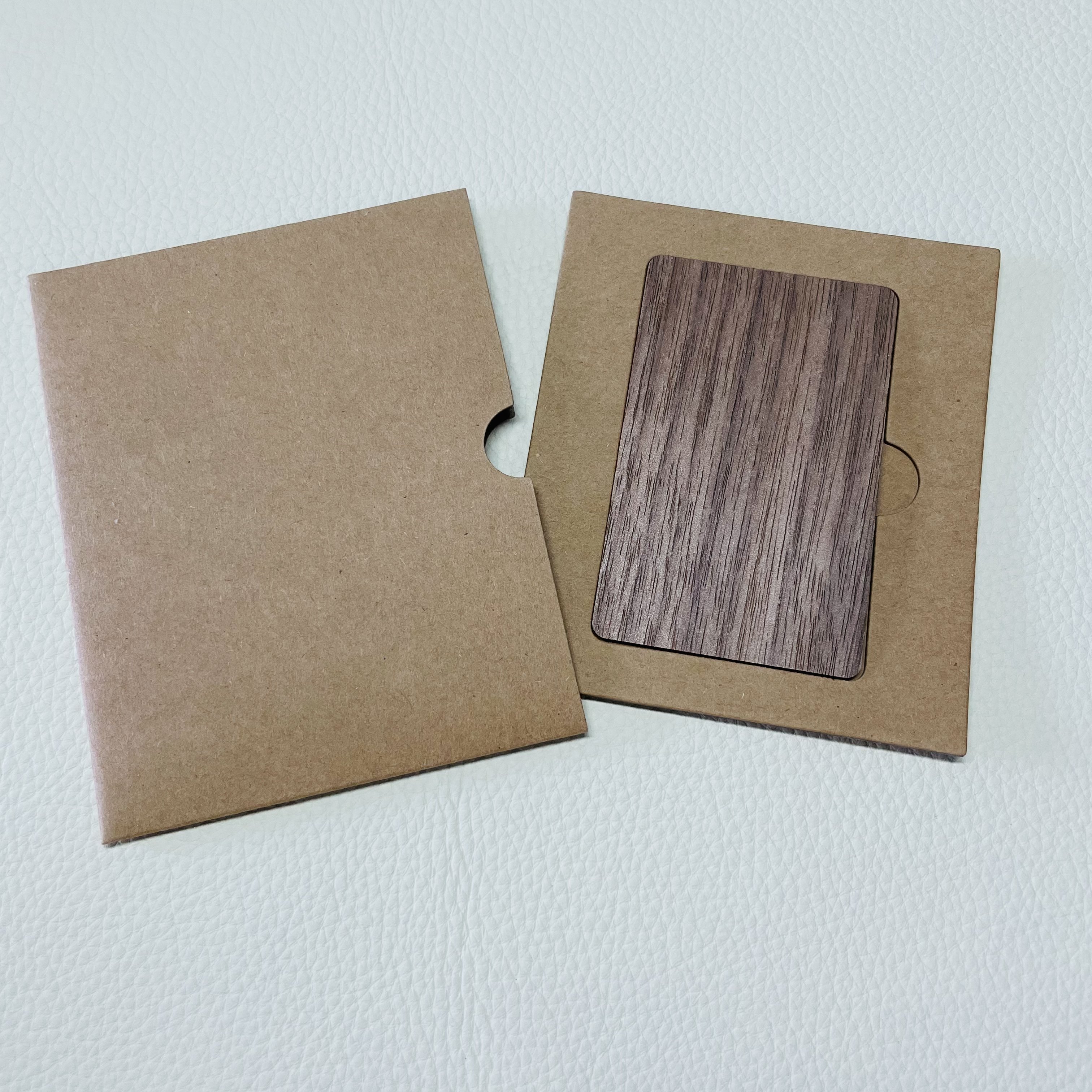 CKTRFID Waterproof Laser Print Recyclable Access Control Rfid Blank black Nfc Wood Card