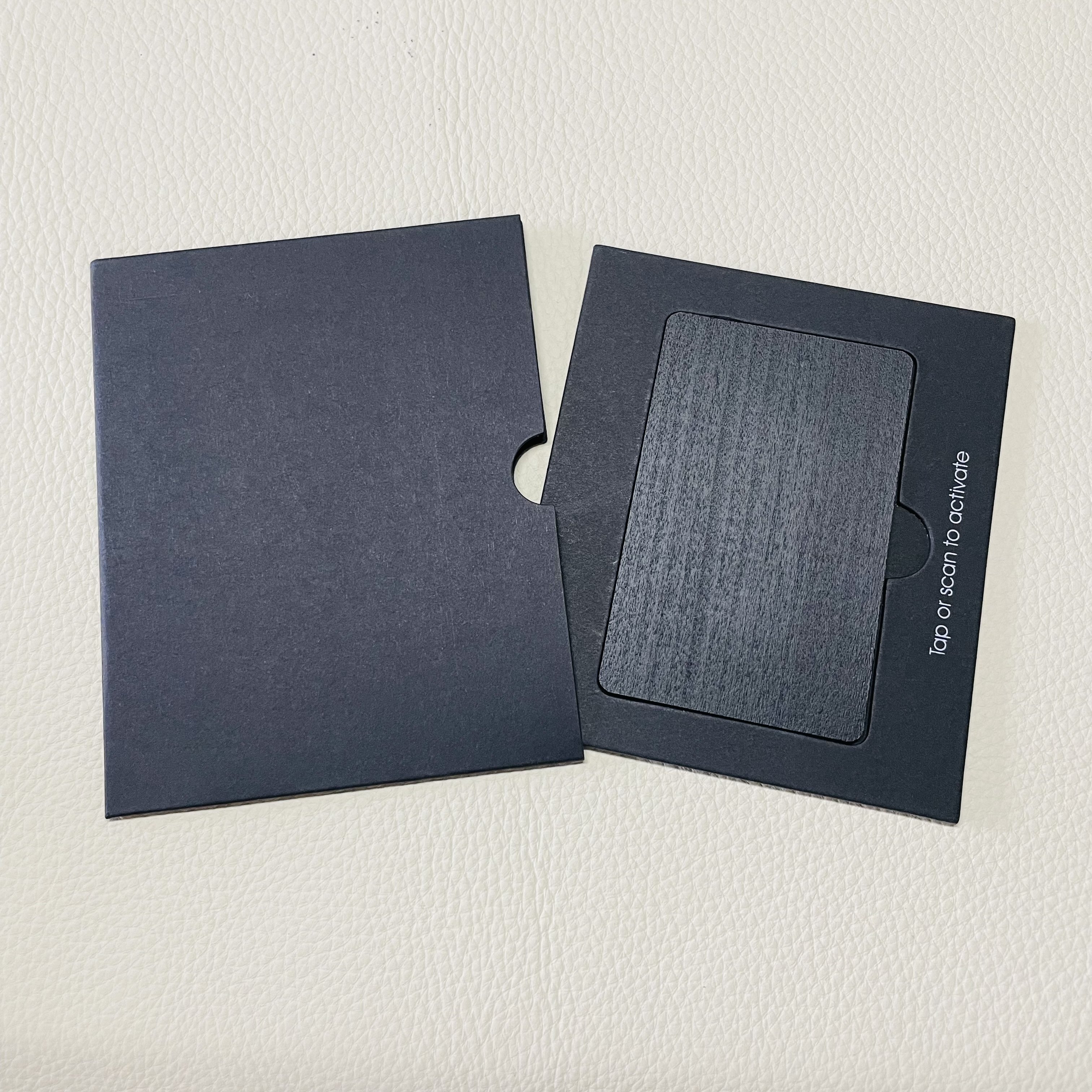 CKTRFID Waterproof Laser Print Recyclable Access Control Rfid Blank black Nfc Wood Card
