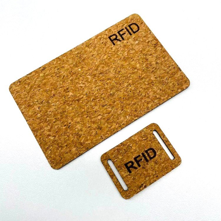 CKTRFID Waterproof Laser Print Recyclable Access Control Rfid Blank black Nfc Wood Card