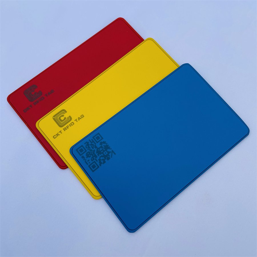 13.56MHZ Chip Blank Metal & PVC Hybrid Hidden NFC Access Control Contactless Social Recognition Laser Business Card