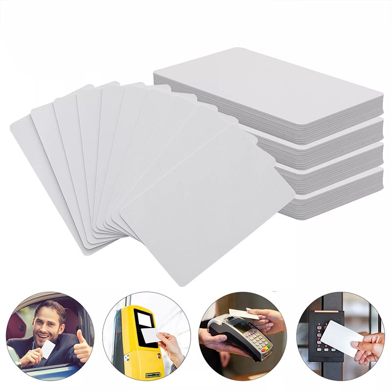 Premium Quality NTAG215 Access Control Card Waterproof Inkjet Printable PVC RFID Smart Card 13.56MHz NFC QR Code PET Mini Tag