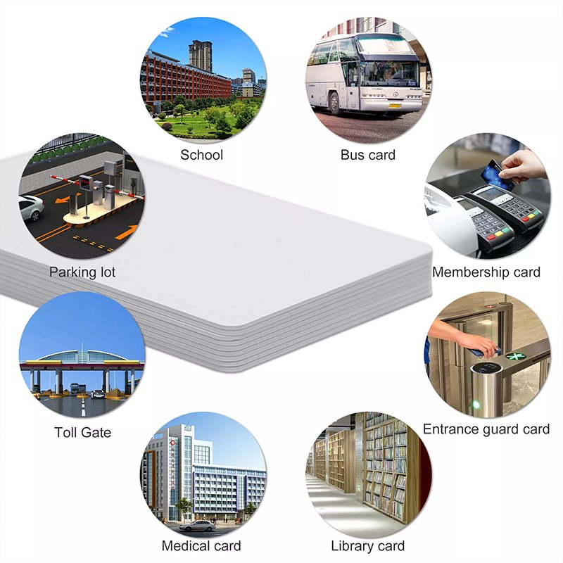 Premium Quality NTAG215 Access Control Card Waterproof Inkjet Printable PVC RFID Smart Card 13.56MHz NFC QR Code PET Mini Tag