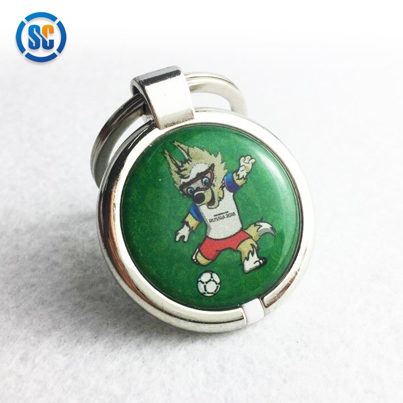 Supply rfid nfc glue crystal epoxy dog id tag with qr code Tk4100 keychain custom logo epoxy rfid epoxy keyfob