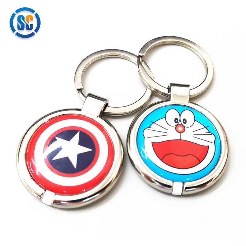 Supply rfid nfc glue crystal epoxy dog id tag with qr code Tk4100 keychain custom logo epoxy rfid epoxy keyfob