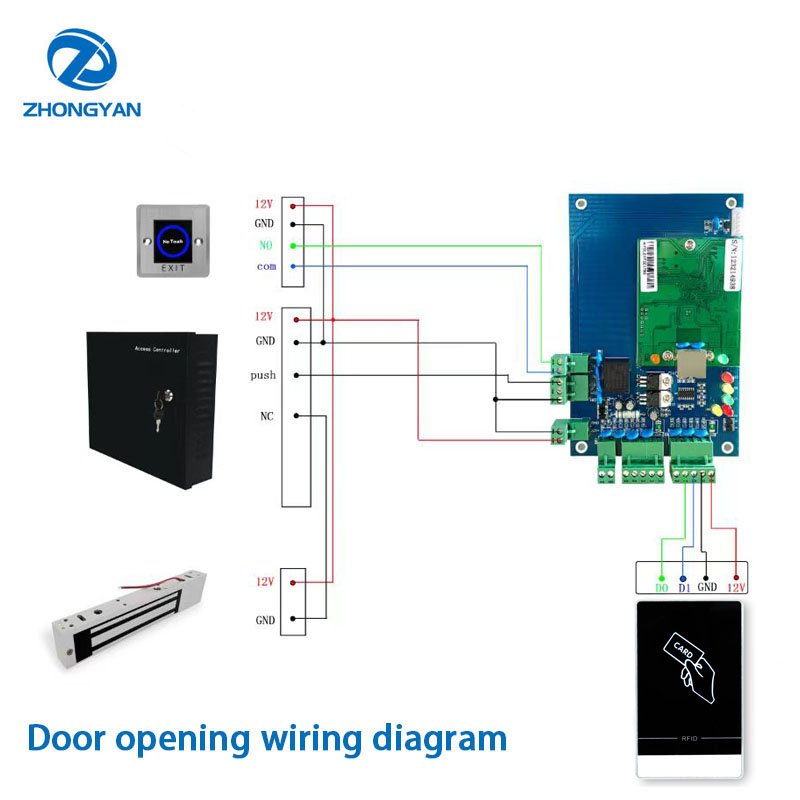 Proximity RFID Reader 13.56MHz Wiegand Output Support Mifare Card Reader For Access Control System