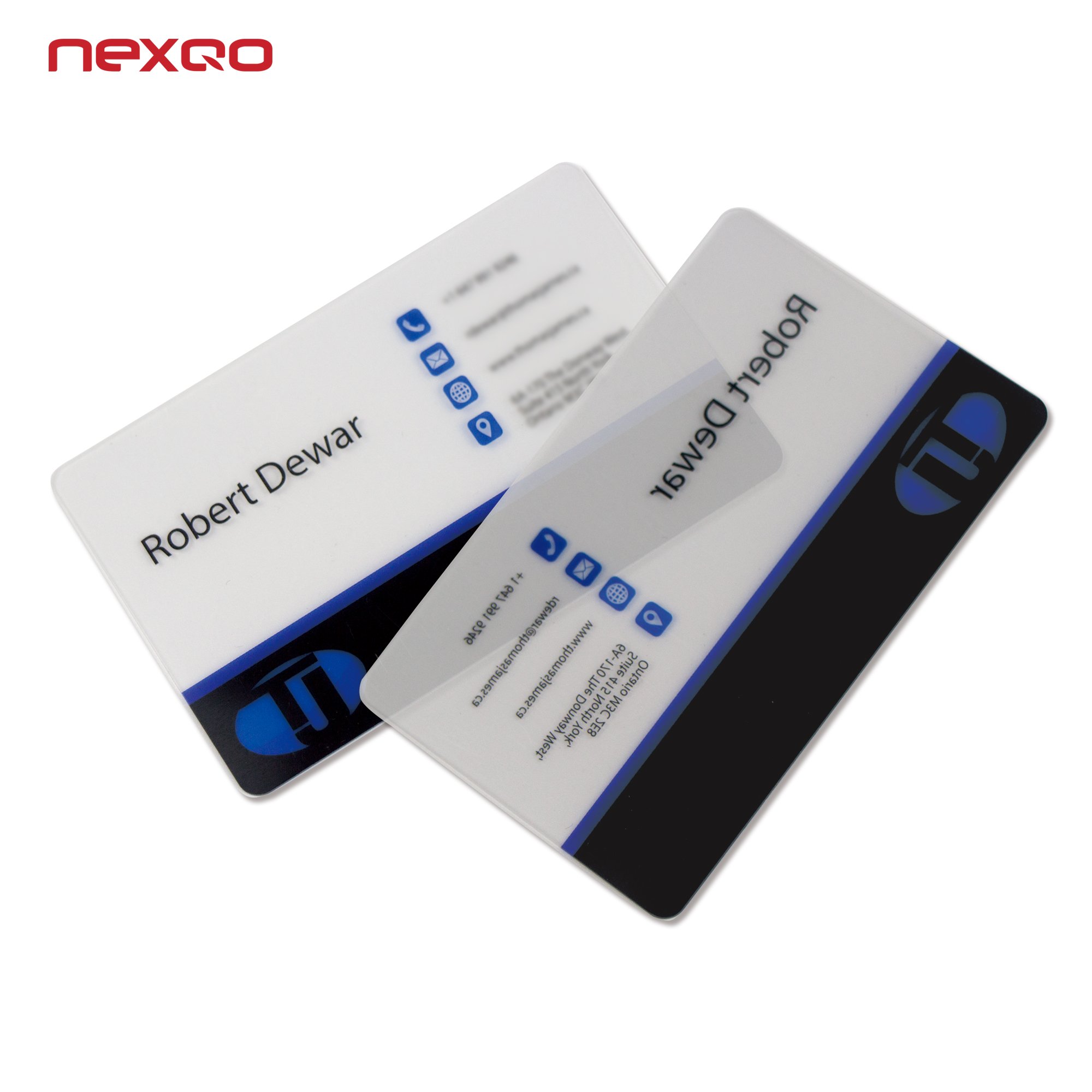 Custom Hico 2750 Oe 8.4mm CR50 Transparent Clear Magnetic Stripe Card