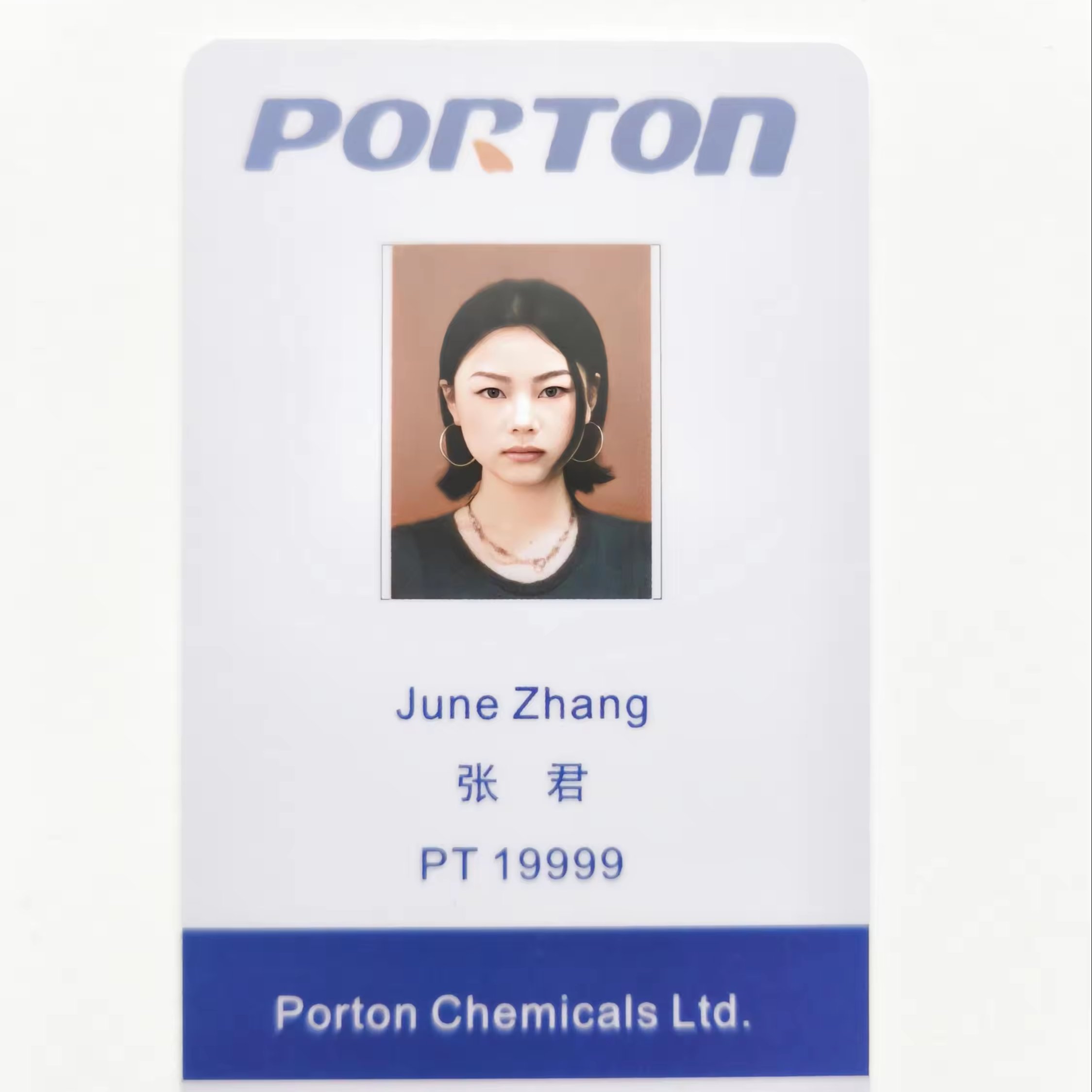 Plastic Photo RFID NFC Pvc Hanging ID Card Digital Identification business cards employee Card for access control