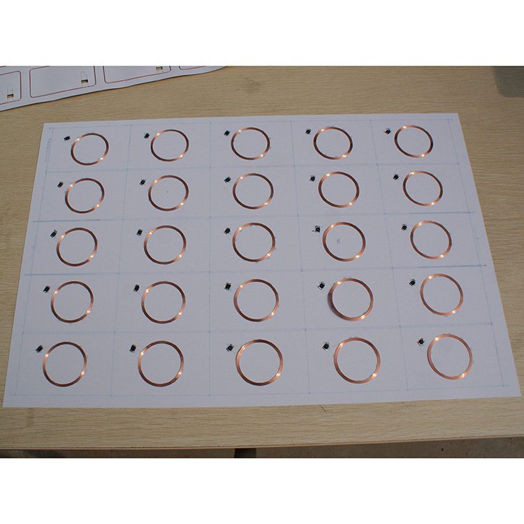 SUNLANRFID Wholesale HF 13.56mhz Classic 1k RFID inlay prelam A4 sheet