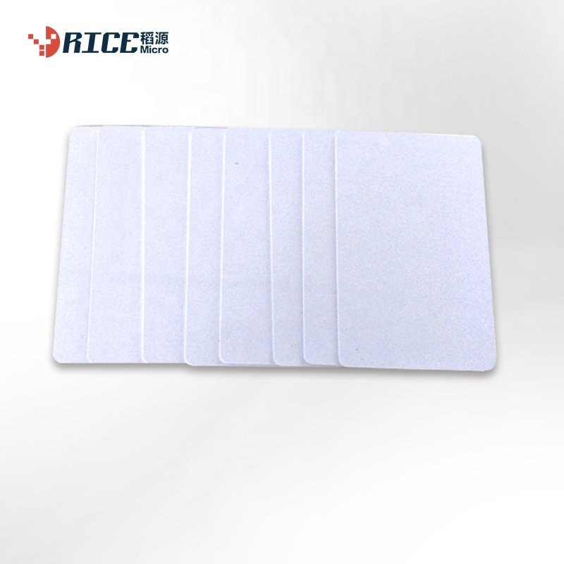 125khz rfid key card white blank PVC read write rewritable rfid chip cards for printer customizable