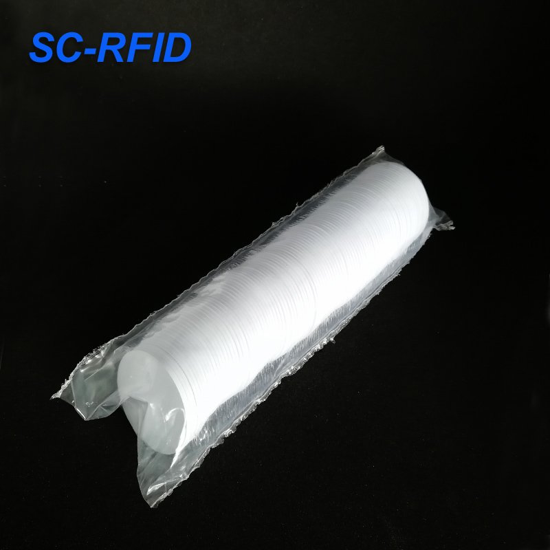 Sencan Active RFID Coin Card Coins with Chip 13.56mhz 215 NFC PVC Round Coin 25 mm PVC Tag Sticker Rewritable 504 Byte