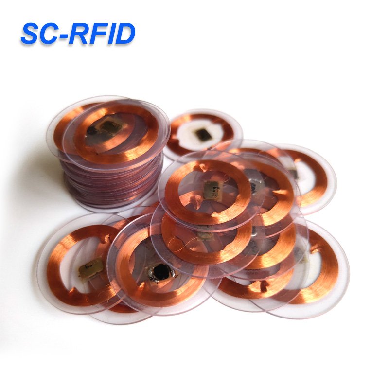 Sencan Active RFID Coin Card Coins with Chip 13.56mhz 215 NFC PVC Round Coin 25 mm PVC Tag Sticker Rewritable 504 Byte