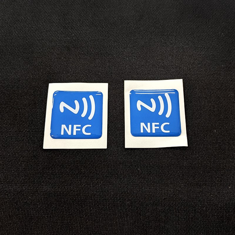 ISO14443A NFC Epoxy Tag 13.56Mhz RFID Sticker Anti Metal Coin RFID Card Round NFC Epoxy Label