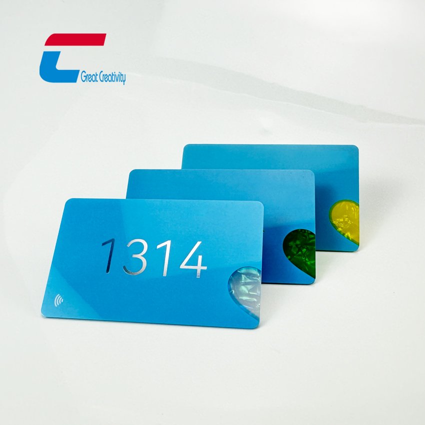 New Arrival Custom Design 13.56Mhz NFC Business Cards PVC Conch Card for gift