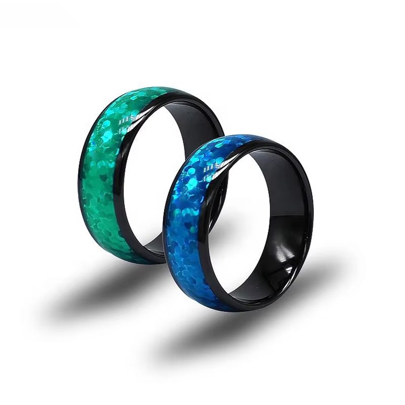 Custom Logo Nfc Ceramic Wearable 13.56mhz Rfid Smart Ring For Sharing Social Media Business Card