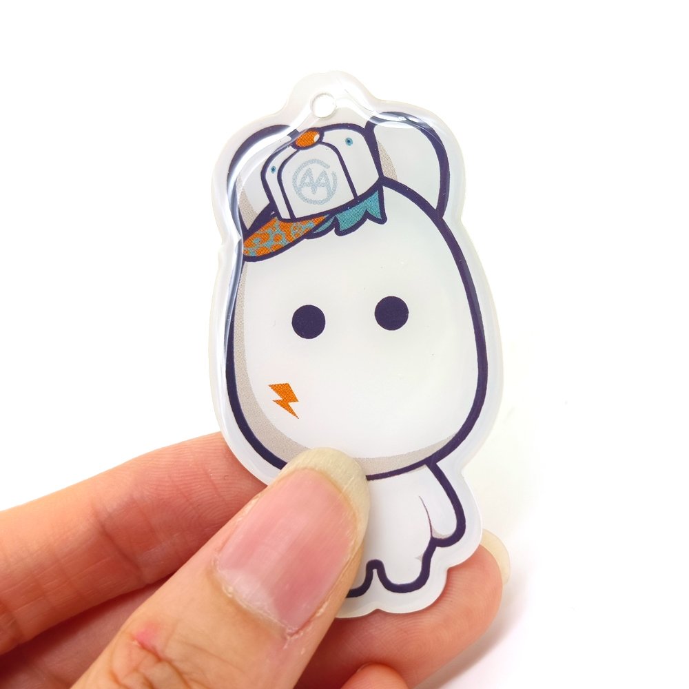 Customized shape 13.56MHZ HF NFC Key tag/card RFID epoxy keychain Custom shape tag pvc keyring for Access control