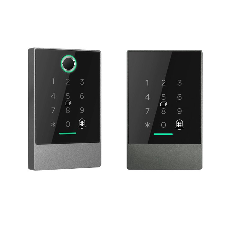 TTlock Keyless Entry Waterproof IP66 RFID Card Password Remotely Doorbell DC12V Fingerprint Access Control