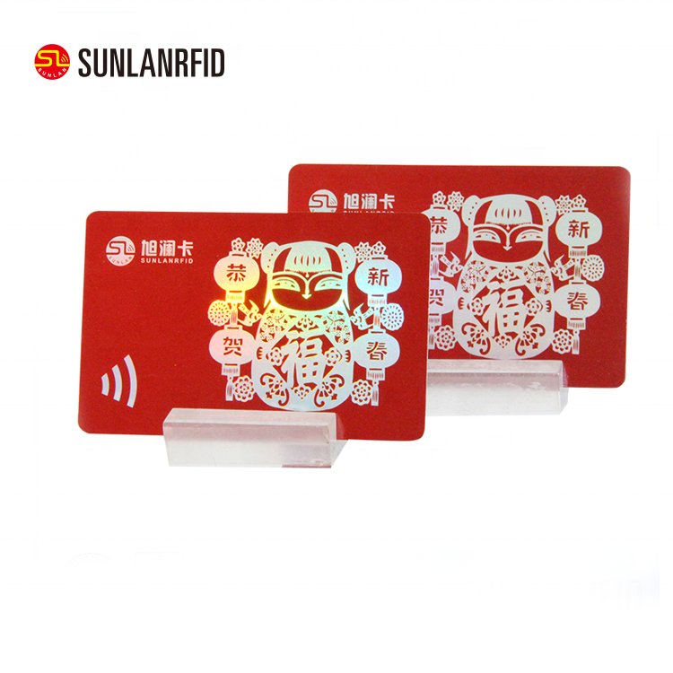 SUNLAN PVC RFID 13.56MHz NFC ISO 15693 1024Bit 1K ICODE SLIX / I CODE SLI Chip Hotel Access Control Key Card