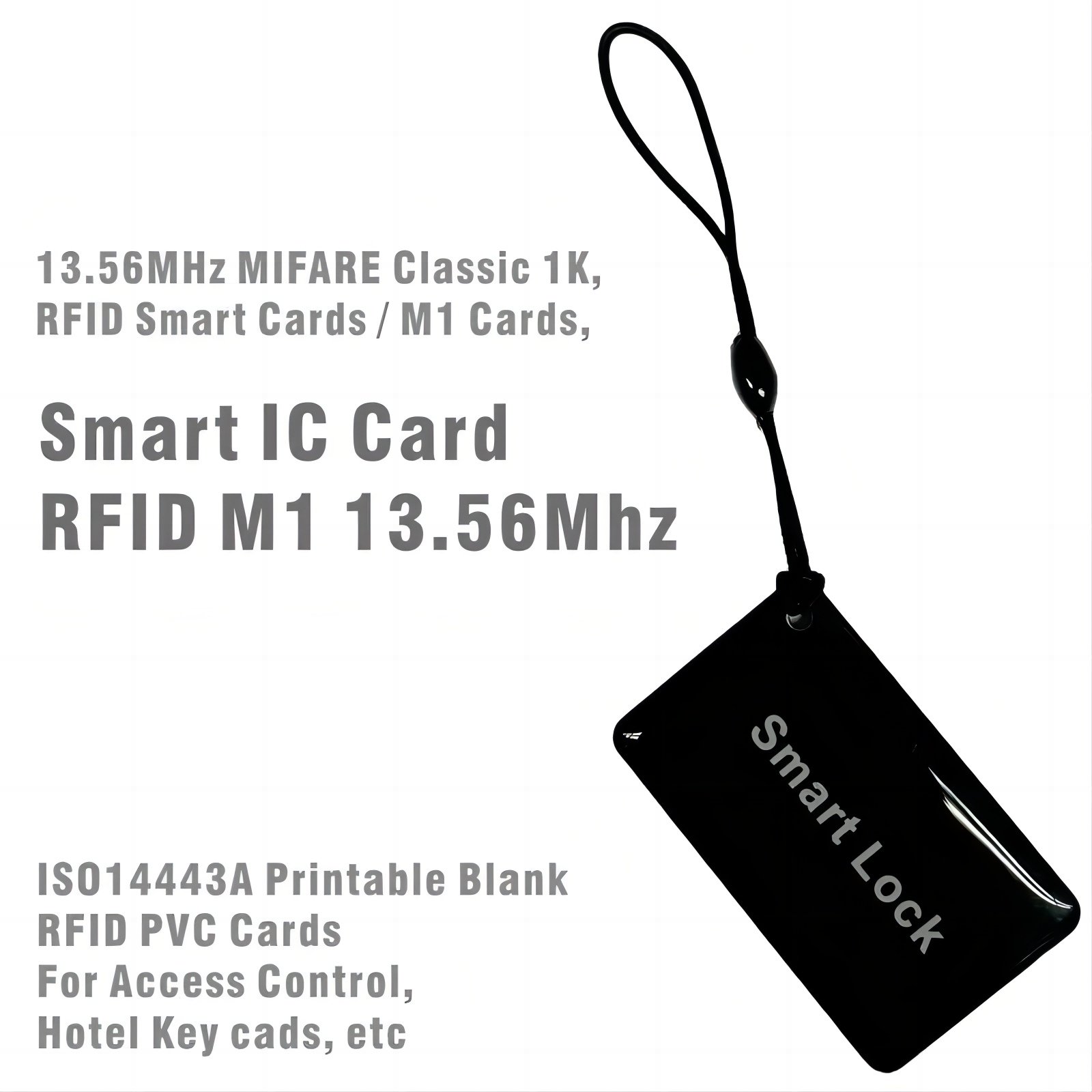 mini Tag advanced black waterproof IC card 13.56MHz rfid Epoxy door access control Card