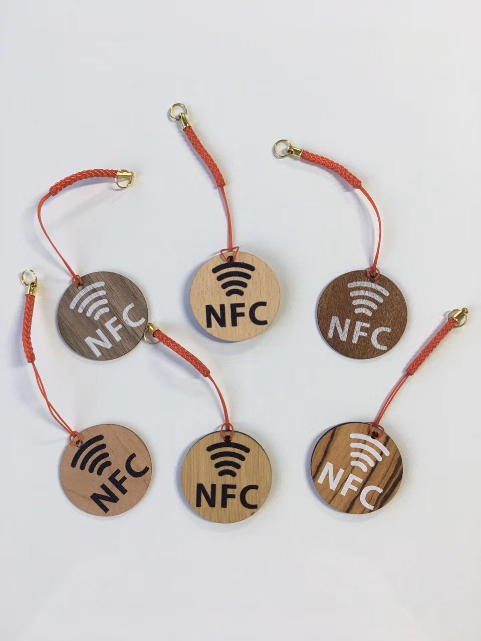 Custom UV Printed Bamboo Wooden 13.56MHz NFC RFID Key Access Control Card for Hotel Key Card