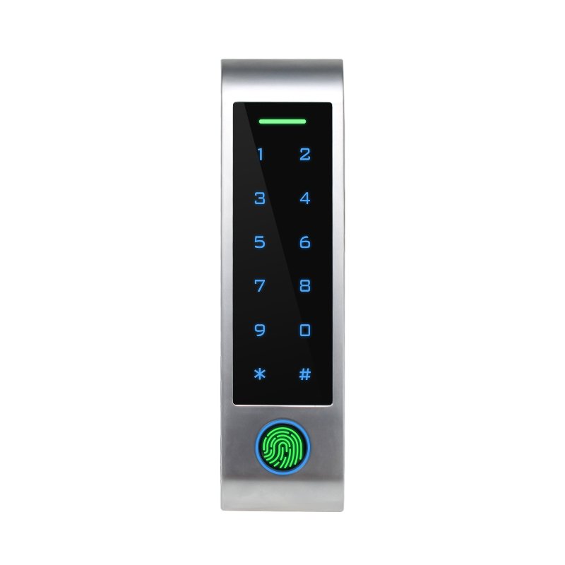 IP66 waterproof biometric door entry systems blue tooth fingerprint access control TTlock keypad with time attendance