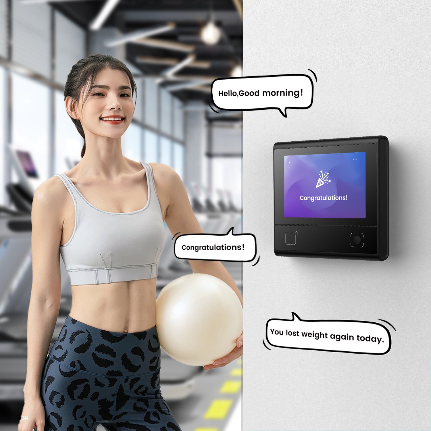 COOLCODE DX-DW200-Access Control-Ethernet(DX platform) NFC RFID IC 13.56 Access Control Card Reader Touch Screen MQTT