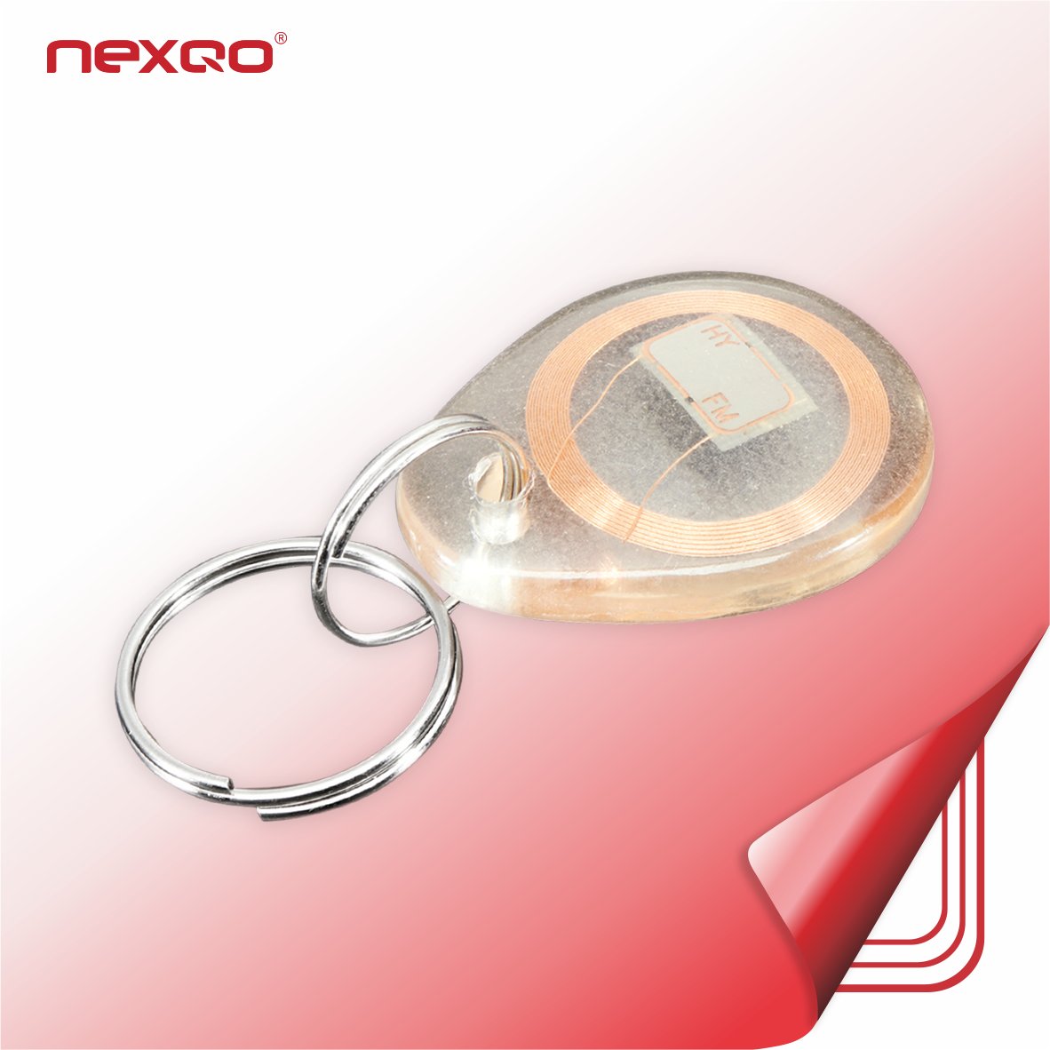Colorful rewritable contactless smart access control RFID key fob with chip