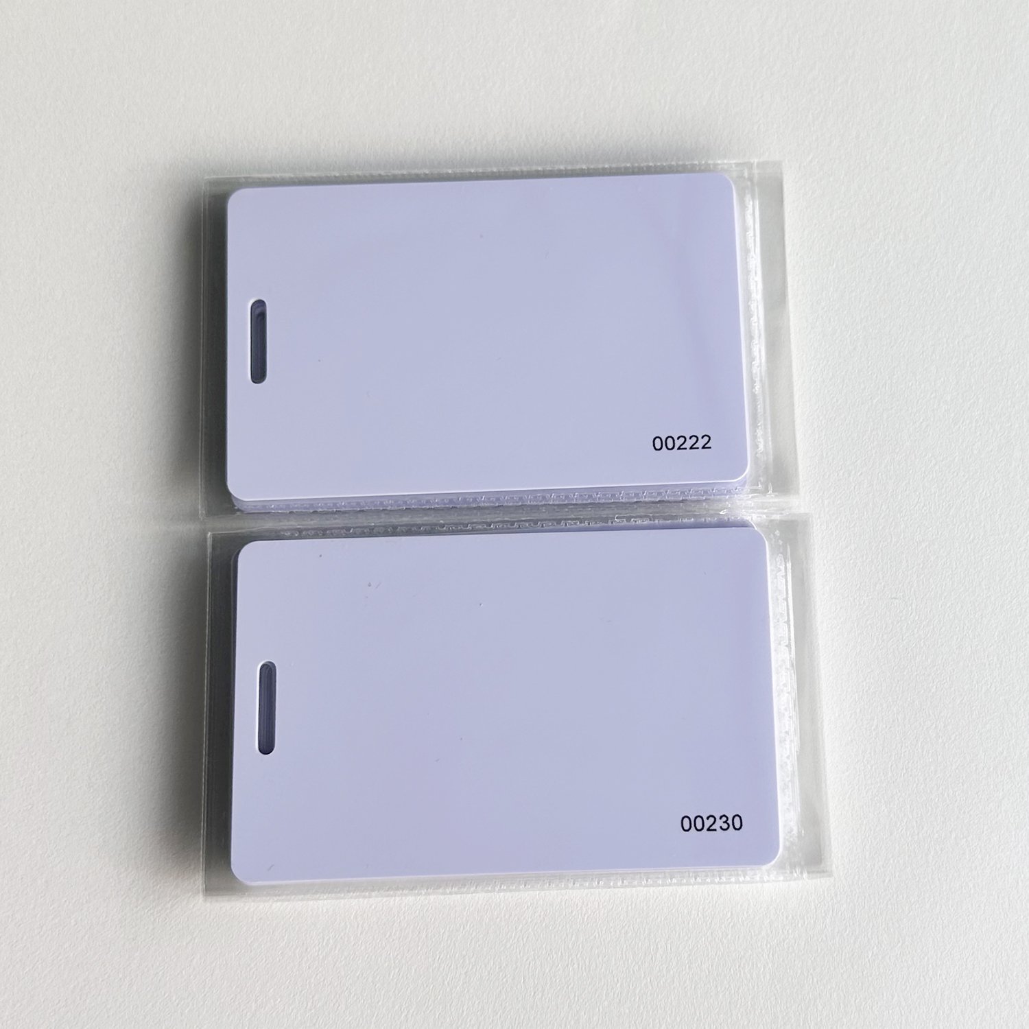 Smart pvc card with hole access control 125khz em id proximity or 13.56mhz ic rfid cards